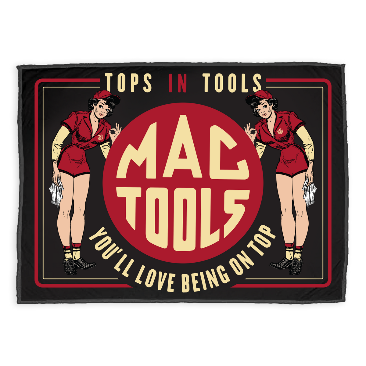 Z0150NOV Pinup Graphic Microfleece Blanket – MAC Tools