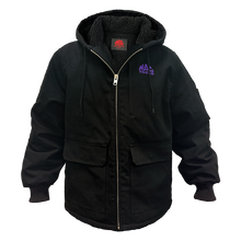 A0028OUT Purple Logo Canvas Jacket