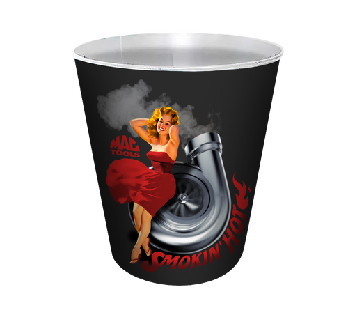 Y0014 Smokin' Hot Pinup Trash Can