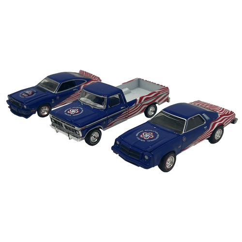 Y0100 1:64 Fast Lanes and Freedom Die Cast 3PK