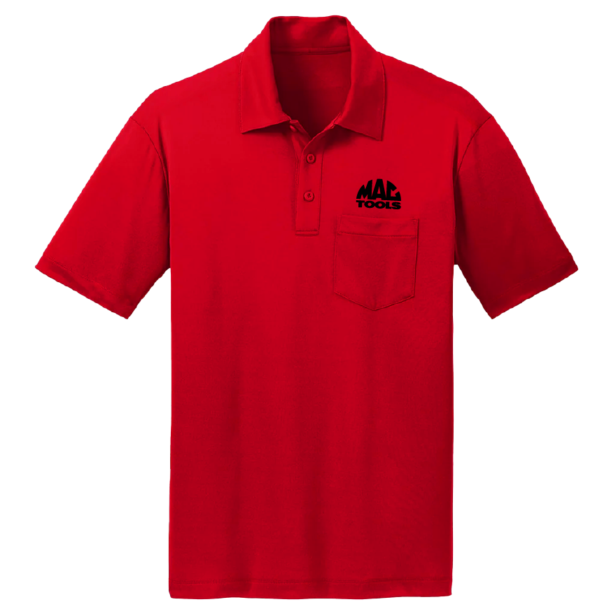 Z0015TEE Red Performance Polo – MAC Tools