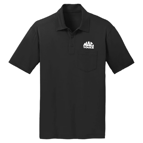 Z0016TEE Black Performance Polo