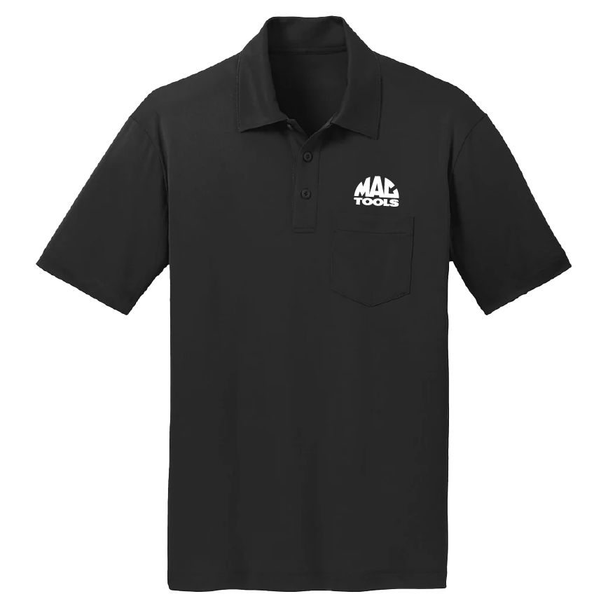 Z0016TEE Black Performance Polo