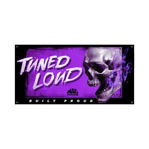 Z0034NOV Tuned Loud Fabric Banner