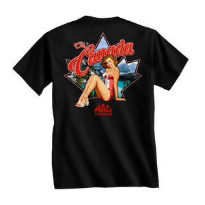 Z0115TEE Oh Canada Pinup Tee