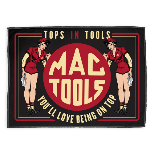 Z0150NOV Pinup Graphic Microfleece Blanket