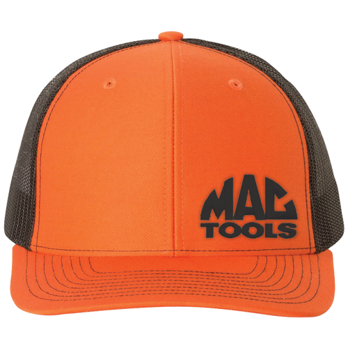 Z0165HAT Orange and Black Dome Logo Hat