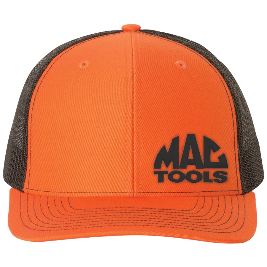 Z0165HAT Orange and Black Dome Logo Hat