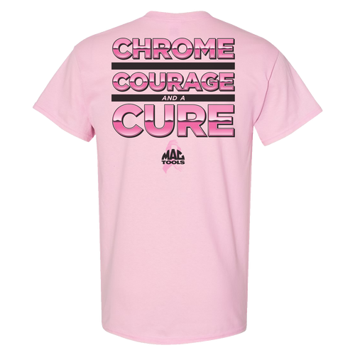 Z0183TEE Chrome Courage and a Cure Tee