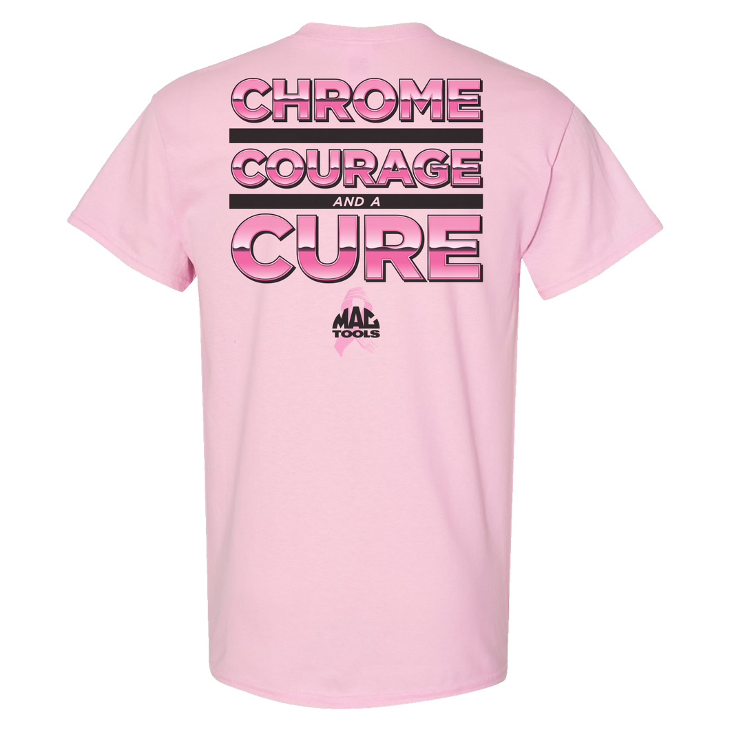 Z0183TEE Chrome Courage and a Cure Tee