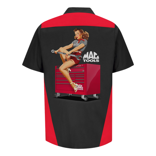 Z0196WRK Toolbox Pinup Graphic Workshirt