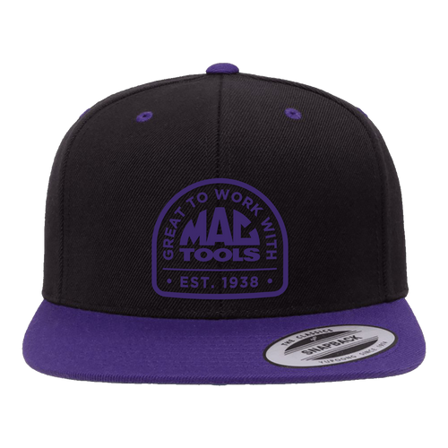 Z0198HAT Black and Purple Flatbill